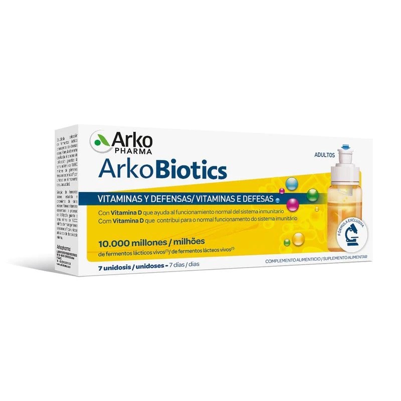 ARKOBIOTICS Vitaminas y Defensas Adultos 7 Dosis