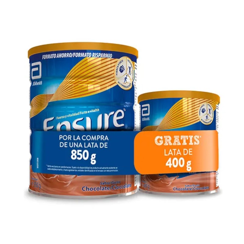 ENSURE Poudre de Chocolat NutriVigor 850gr + 400G CADEAU ENSURE Poudre de Chocolat NutriVigor 850gr + 400G CADEAU