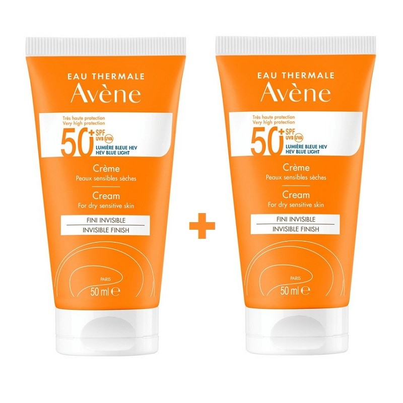 AVÈNE Sun Cream for Sensitive and Dry Skin SPF50+ DUPLO 2x50ml