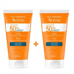 AVÈNE Fluid Sunscreen Normal to Combination Sensitive Skin SPF50+ DUPLO 2x50ml