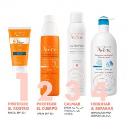 AVÈNE Crème Solaire Fluide Peaux Sensibles Normales à Mixtes SPF50+ DUPLO 2x50 ml
