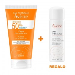 AVÈNE Sun Cream for Sensitive and Dry Skin SPF50+ (50ml) + Thermal Water 50ml GIFT