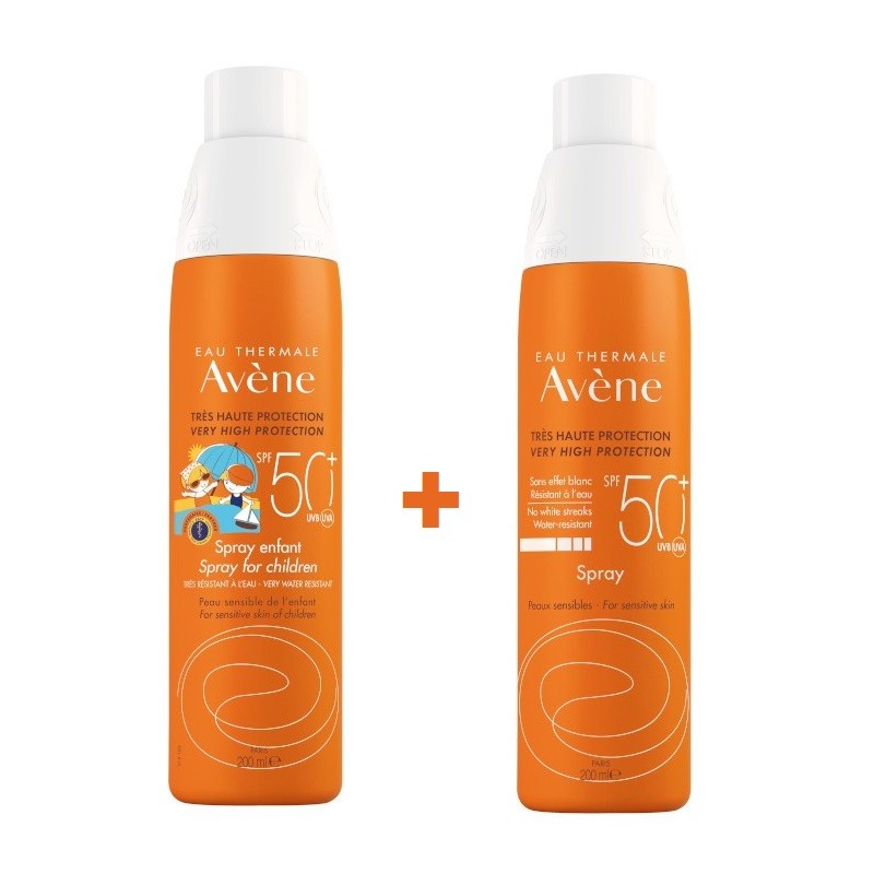 AVÈNE Sonnenschutzspray für Kinder SPF50+ (200ml) + Spray für Erwachsene SPF50+ (200ml) AVÈNE Sonnenschutzspray für Kinder SPF50+ (200ml) + Spray für Erwachsene SPF50+ (200ml)