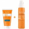 AVÈNE Crema solare fluida viso SPF50+ (50ml) + Crema solare spray SPF50+ (200ml)
