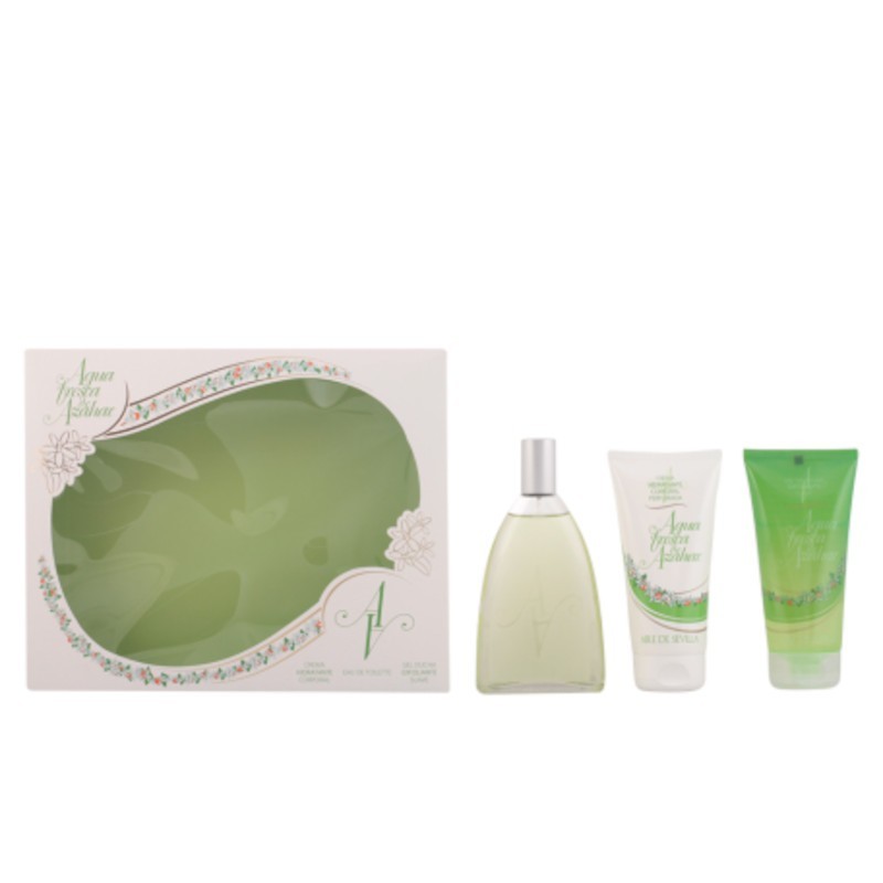 Aire Sevilla Fresh Orange Blossom Water Body Moisturizing Set + Eau de Toilette + Exfoliating Shower Gel