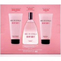 Aire Sevilla Oh My God Coffret EDT 150 ml + Hydratant Corps 150 ml + Gel Douche 150 ml