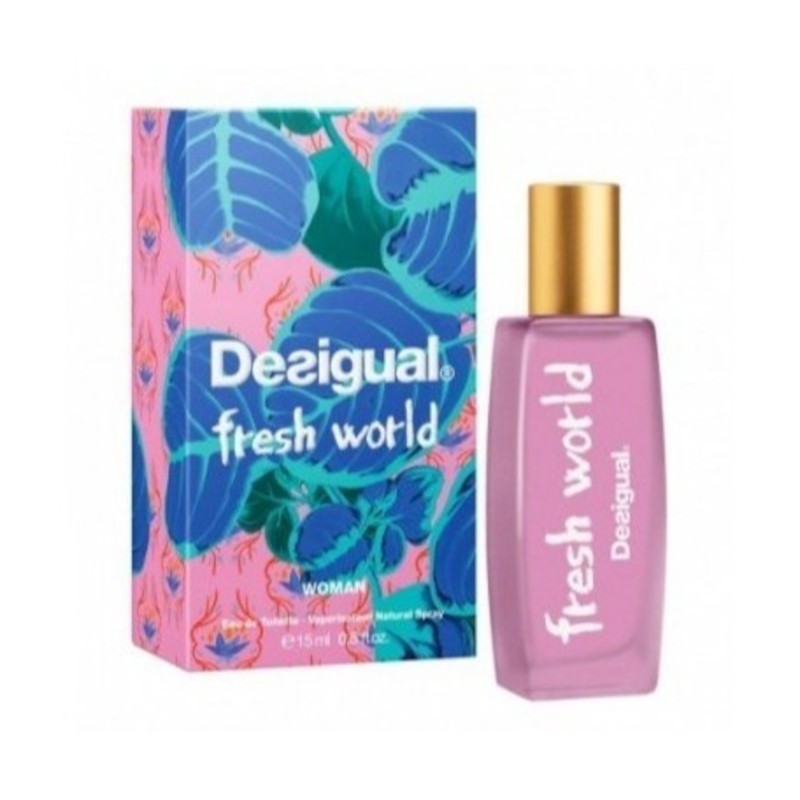 Desigual Fresh World Eau de Toilette Damen Parfüm Spray 15 ml