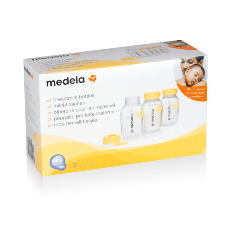Biberon Medela da 150 ml senza BPA Confezione da 3 unità Biberon Medela da 150 ml senza BPA Confezione da 3 unità
