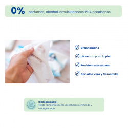 Pingo Unscented Biodegradable Wipes 12 x 80 units