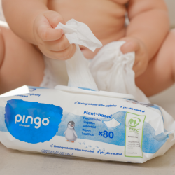 Pingo Biodegradable Unscented Wipes 80 Count【24 Hour Shipping】