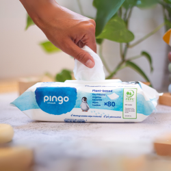 Pingo Biodegradable Unscented Wipes 80 Count【24 Hour Shipping】