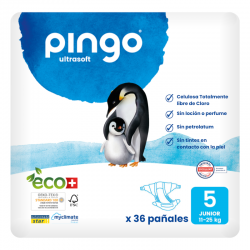Pannolini ecologici Pingo Taglia 5 Junior 36 unità