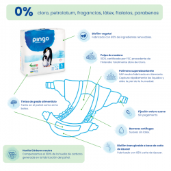 Pannolini ecologici Pingo Taglia 5 Junior 36 unità