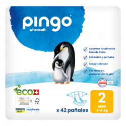 Fraldas Ecológicas Pingo Tamanho 2 Mini 42 unidades