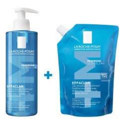 EFFACLAR Purifying Cleansing Gel +M 400ml + Ecorefill 400ml CLEANING PACK
