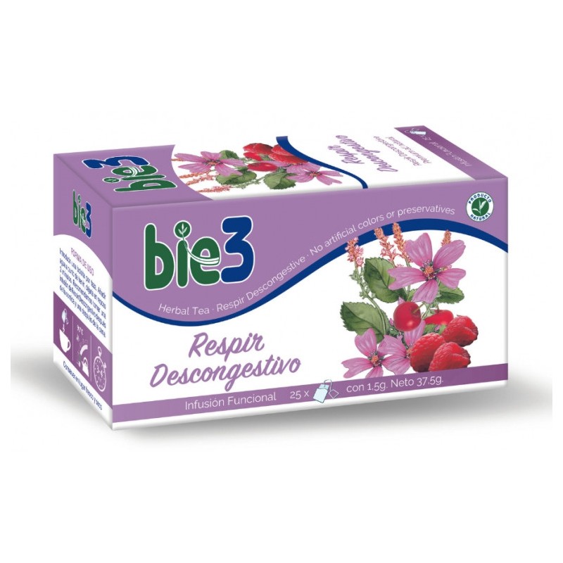 Bie3 Respira Thé décongestionnant 25 sachets