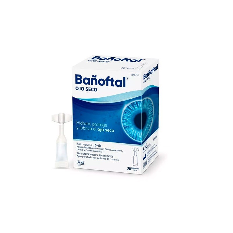BAÑOFTAL Olho Seco 20x0,5ml Dose única BAÑOFTAL Olho Seco 20x0,5ml Dose única