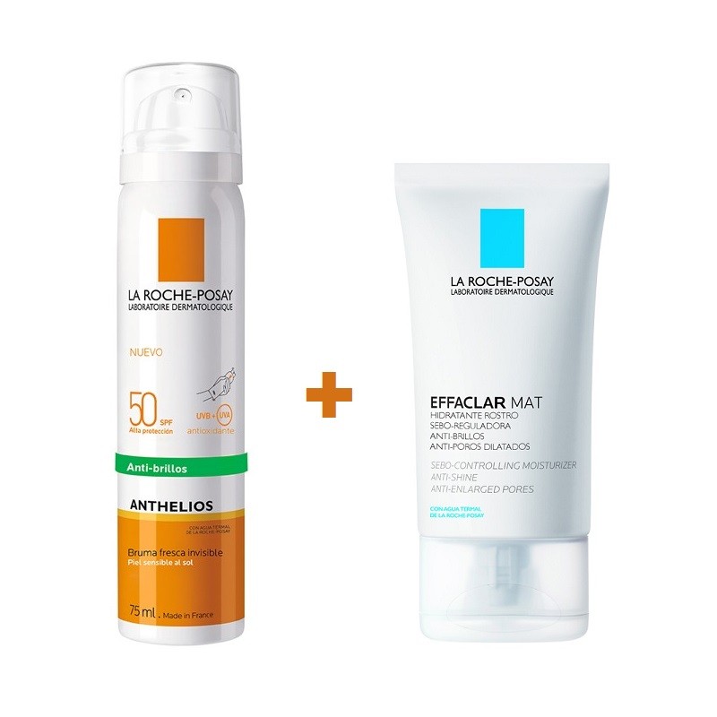ANTHELIOS Spray viso anti-lucentezza (SPF50+)+ Tappetino Effaclar【PACCHETTO RISPARMIO】 ANTHELIOS Spray viso anti-lucentezza (SPF50+)+ Tappetino Effaclar【PACCHETTO RISPARMIO】