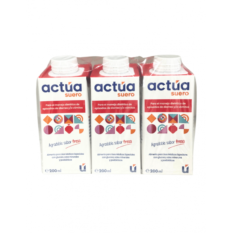 Actua Oral Serum Strawberry Flavor 3x200 ml
