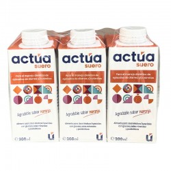 Actua Oral Soro Sabor Laranja 3x200 ml