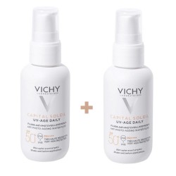 VICHY Capital Soleil UV-AGE Eau Fluide Quotidienne SPF50+ DUPLO 2x40 ml