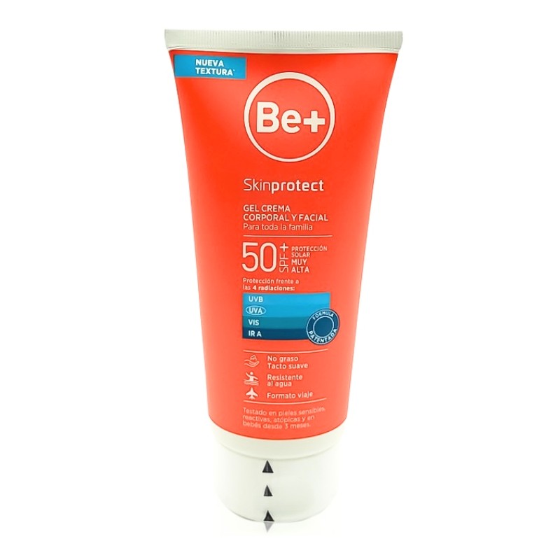 BE+ SkinProtect Gel Crème corps et visage SPF50+ (100ml)