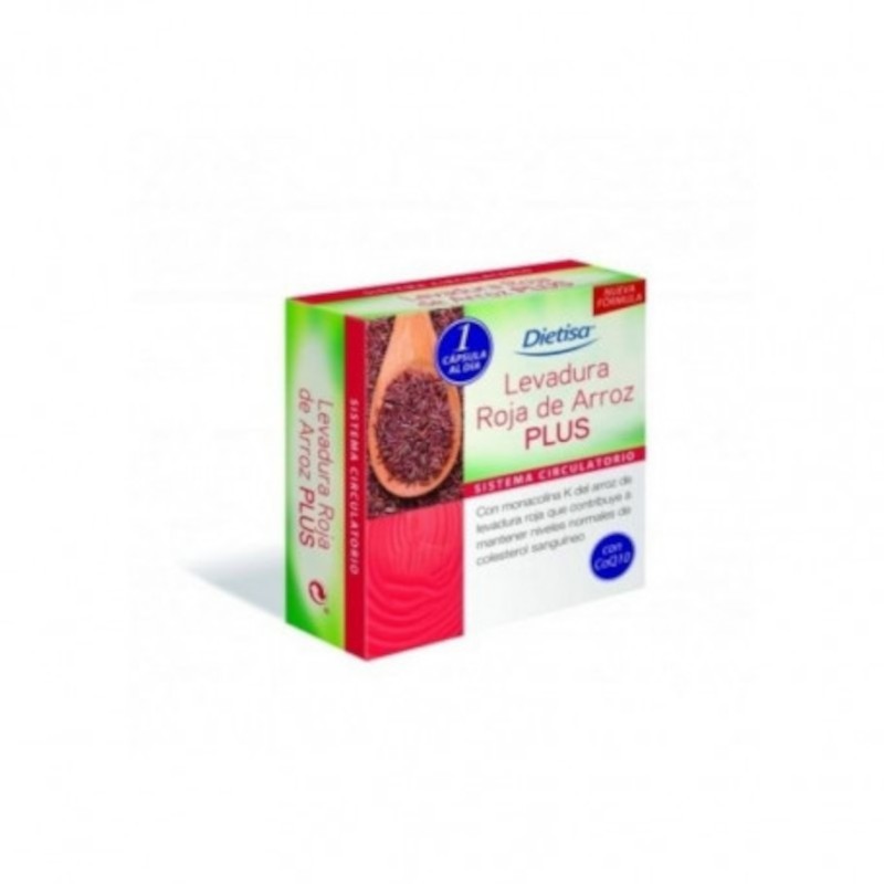 Dietisa Levure de Riz Rouge Plus 60 Gélules Dietisa Levure de Riz Rouge Plus 60 Gélules