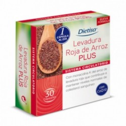 Dietisa Levure de Riz Rouge Plus 30 Gélules