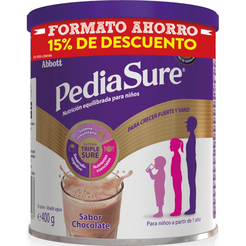 PediaSure Chocolat en poudre Format économique 15% de réduction sur 400gr