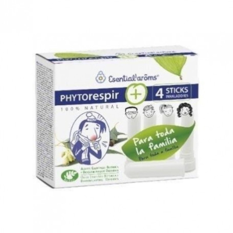 Esential Aroms Phytorespir 30 ml + 4 Inhaler Sticks Esential Aroms Phytorespir 30 ml + 4 Inhaler Sticks