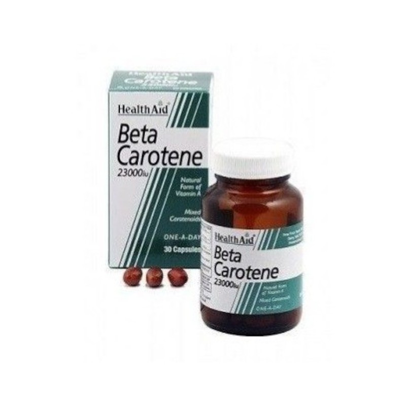 Health Aid Bétacarotène Naturel 23 000 UI 30 Gélules Health Aid Bétacarotène Naturel 23 000 UI 30 Gélules