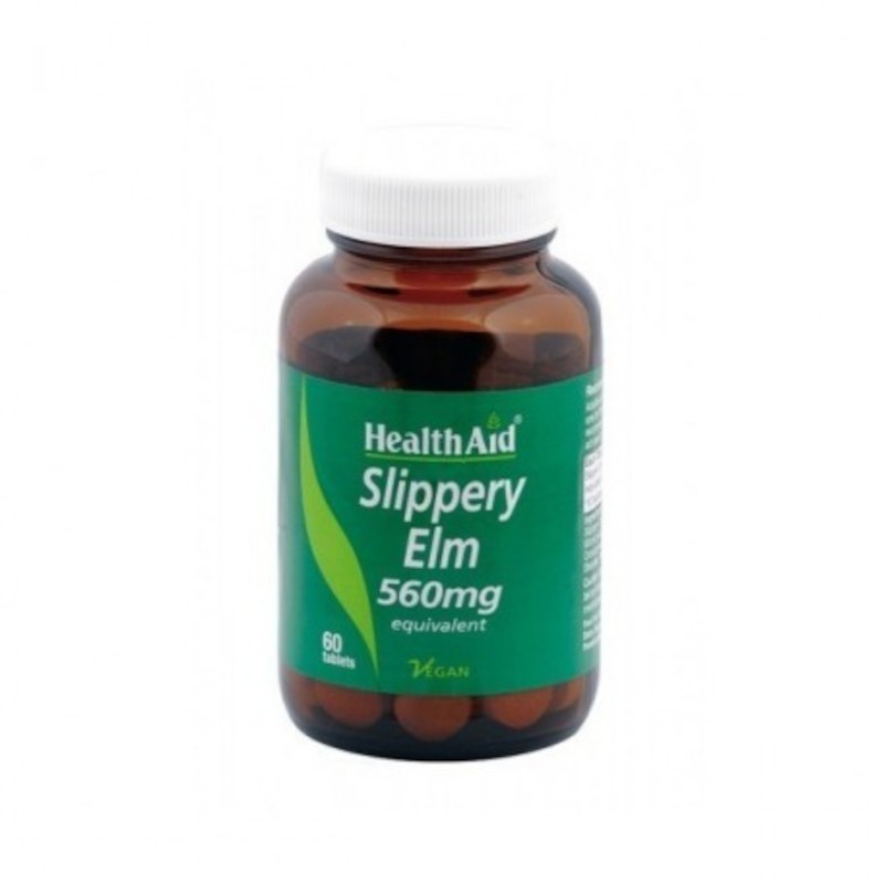 Health Aid Slippery Elm 560 mg 60 Tablets Health Aid Slippery Elm 560 mg 60 Tablets