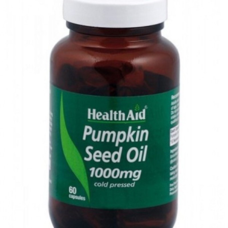 Health Aid Olio di semi di zucca 1000 mg 60 capsule Health Aid Olio di semi di zucca 1000 mg 60 capsule