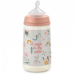 SUAVINEX Biberon Classique 270 ml T1M (Rose)