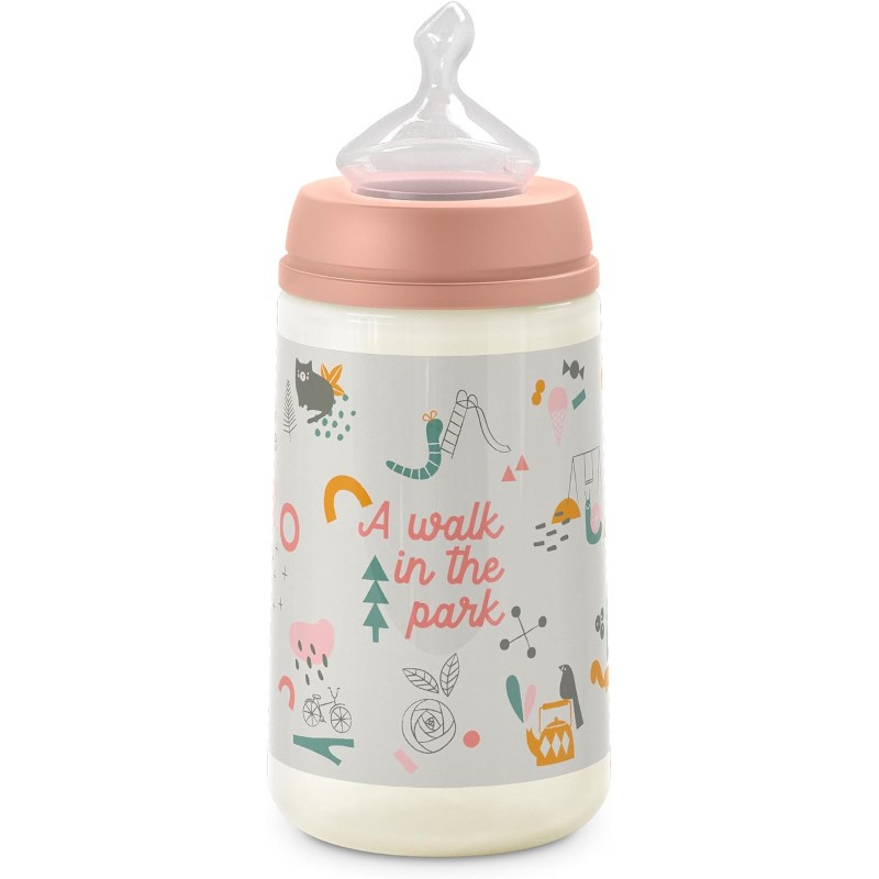 SUAVINEX Biberon Classique 270 ml T1M (Rose)