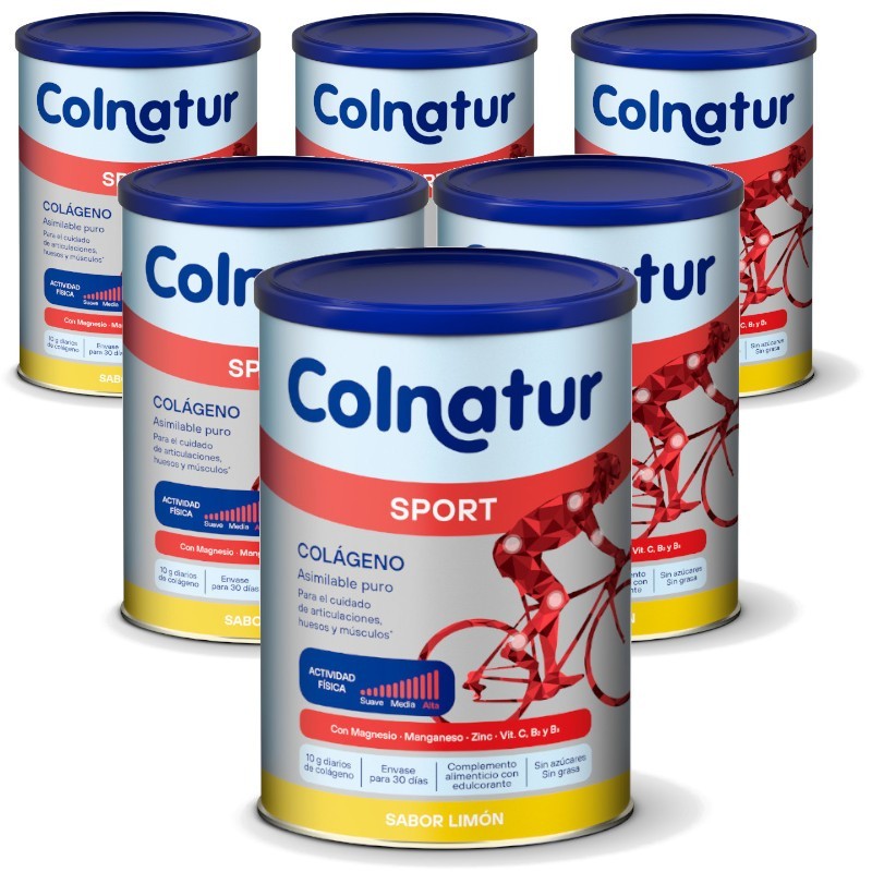 COLNATUR Sport Zitronenlösliches Kollagen PACK 6x345g