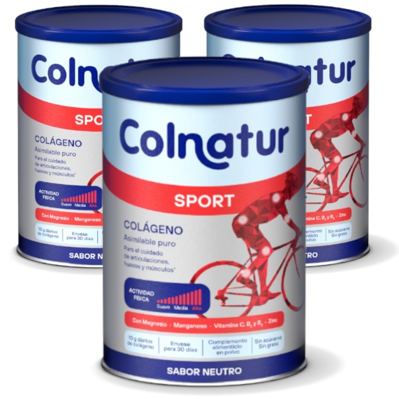 COLNATUR Sport Colágeno Solúvel Neutro TRIPLO 3x330g