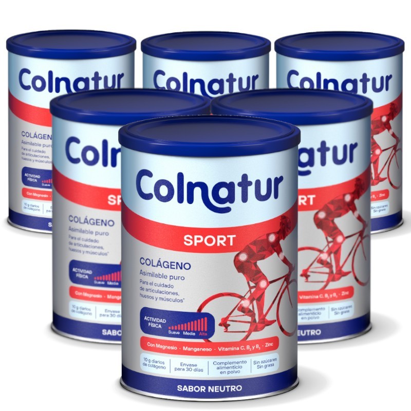 COLNATUR Sport Colágeno Neutro Solúvel PACK 6x330g COLNATUR Sport Colágeno Neutro Solúvel PACK 6x330g