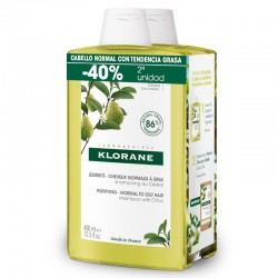 KLORANE DUPLO Shampoing Citron 2x400ml【40% DE RÉDUCTION 2ème Unité】