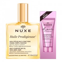 NUXE Huile Prodigieuse 100ml + Sublime Hair Prodigieux Shine Shampoo 30ml AS A GIFT