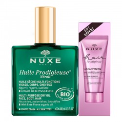 NUXE Huile Prodigieuse Néroli 100ml + Sublime Hair Prodigieux Shine Shampoo 30ml AS A GIFT