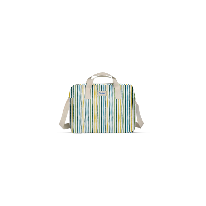 Mustela Little Moments Striped Stroller Bag Mustela Little Moments Striped Stroller Bag