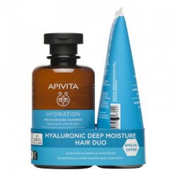 Apivita Hydration Shampoo 250ml + Hydration Conditioner 150 ml Gift