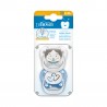 Dr Brown's 2XPrevent Schnuller 6-18 Monate, blaues Silikon