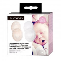 Suavinex Conjunto 2 Conchas Protetoras e 2 Conchas Coletoras