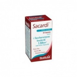 Health Aid Sacardi (Sacchormyces Boulardii) 30 Cápsulas