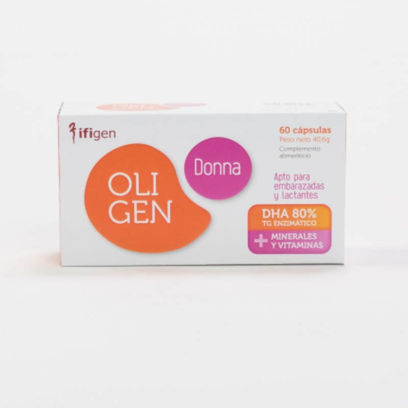 Ifigen Oligen Donna Dha 80% Tg Enzymatic 60 Capsules Ifigen Oligen Donna Dha 80% Tg Enzymatic 60 Capsules