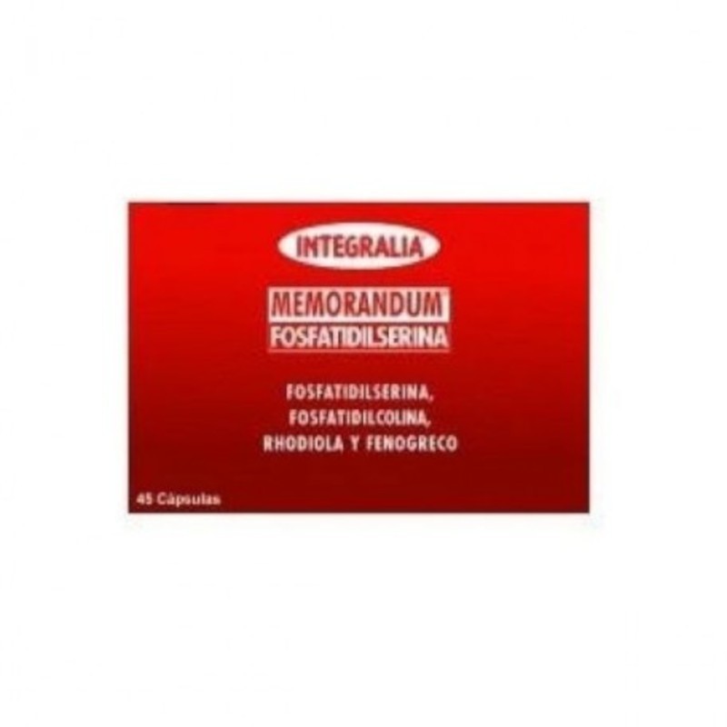 Integralia Memorandum Fosfatidilserina 45 Capsule Integralia Memorandum Fosfatidilserina 45 Capsule