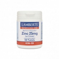 Lamberts Zinc 25 mg 120 Comprimidos