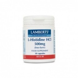 Lamberts L-Histidina Hcl 500 mg 30 Cápsulas